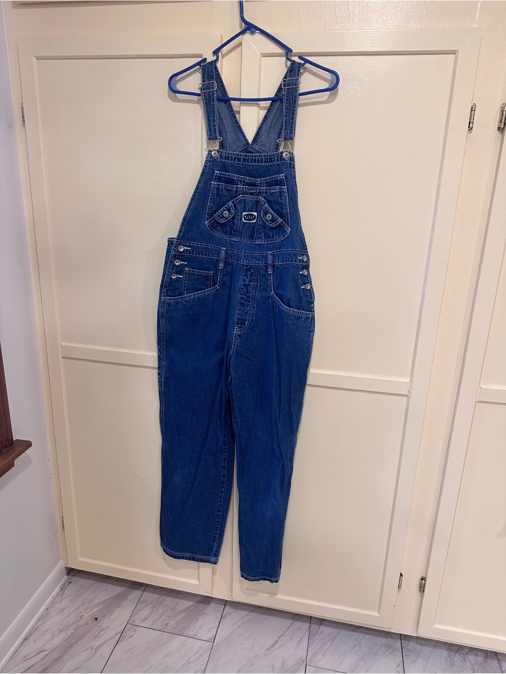 RVT Blue Denim Bib Overalls Jumpsuit